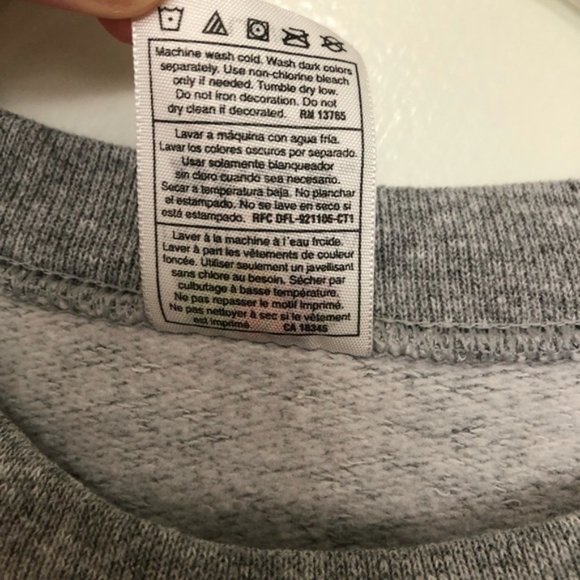 University of Lubec Maine Funny Sweatshirt Crewneck Grey Large - Picture 4 of 5